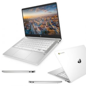 HP Chromebook 14 Laptop Lightweight Computer with Webcam and Dual Mics